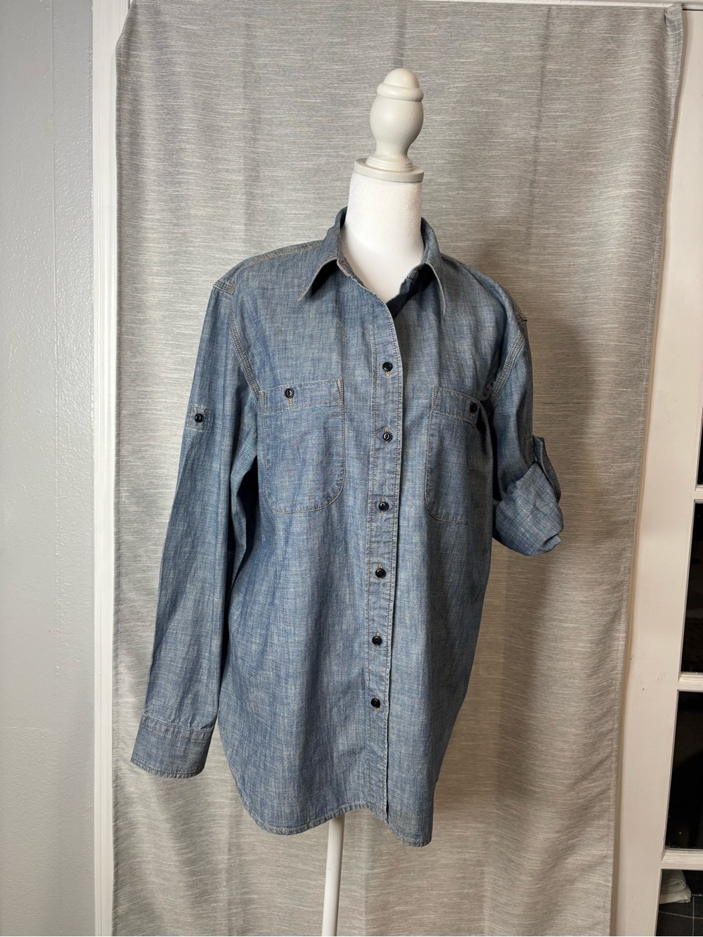 Ralph Lauren Light Blue Chambray Button-Down Shirt